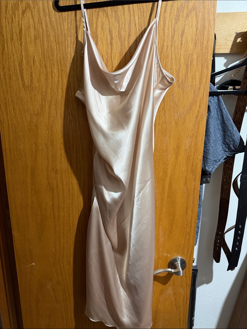 Champagne Spaghetti strap dress